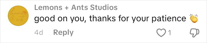 Social media comment appreciating patience, related to frequent traveler’s worst flight experience involving a kid kicking. Social media comment appreciating patience, related to frequent traveler’s worst flight experience involving a kid kicking.