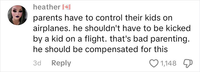 Comment on parenting and kids on airplanes discussing a frequent traveler kicked by a kid during flight. Comment on parenting and kids on airplanes discussing a frequent traveler kicked by a kid during flight.