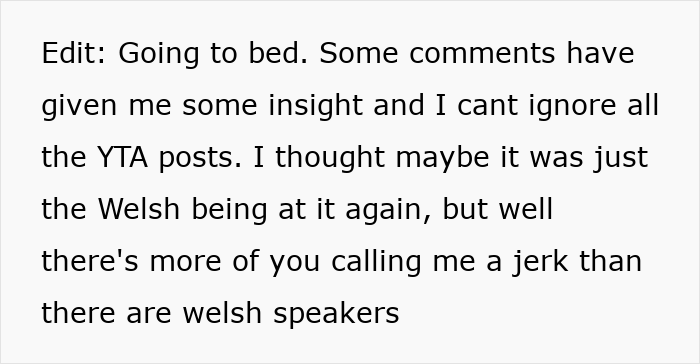 Text excerpt from a dad discussing banning his daughter from using mom’s native language after a reality check. Text excerpt from a dad discussing banning his daughter from using mom’s native language after a reality check.