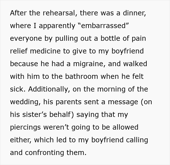 BF's Sis Targets Woman With Bizarre Wedding Rules, Shocked GF Shares Update A Year Later BF's Sis Targets Woman With Bizarre Wedding Rules, Shocked GF Shares Update A Year Later