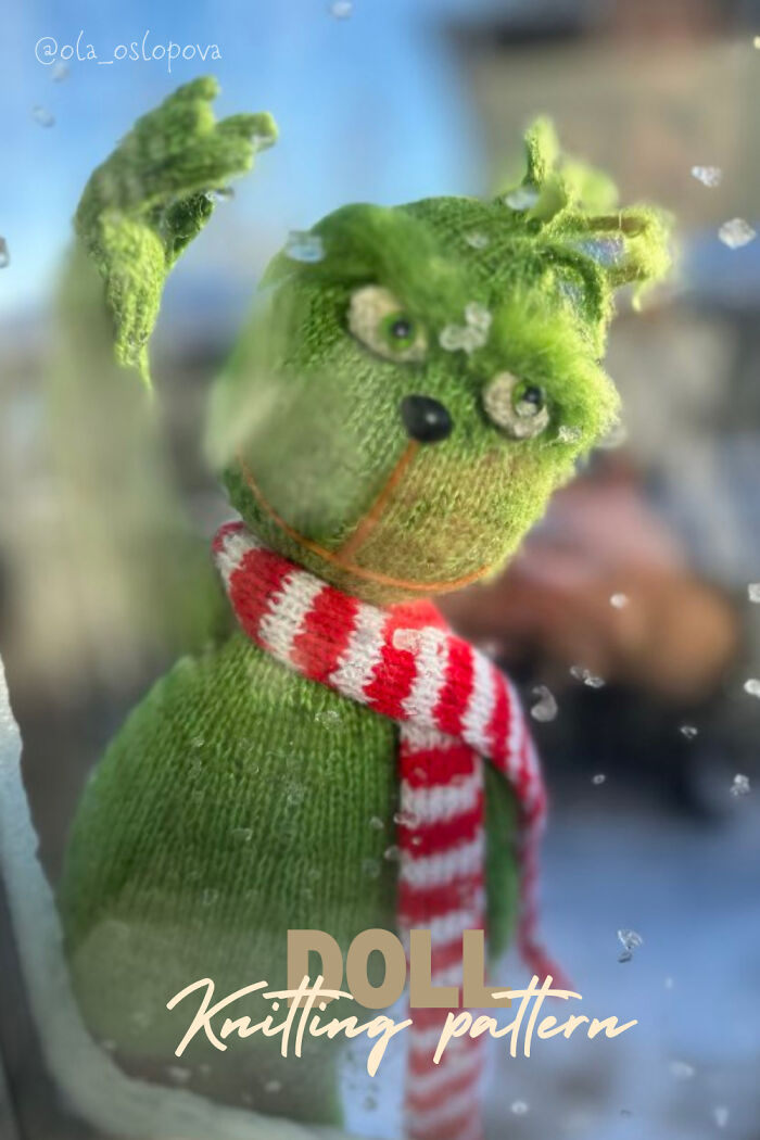 #17 Grinch Knitting Pattern By Ola Oslopova - Olaknittedbears