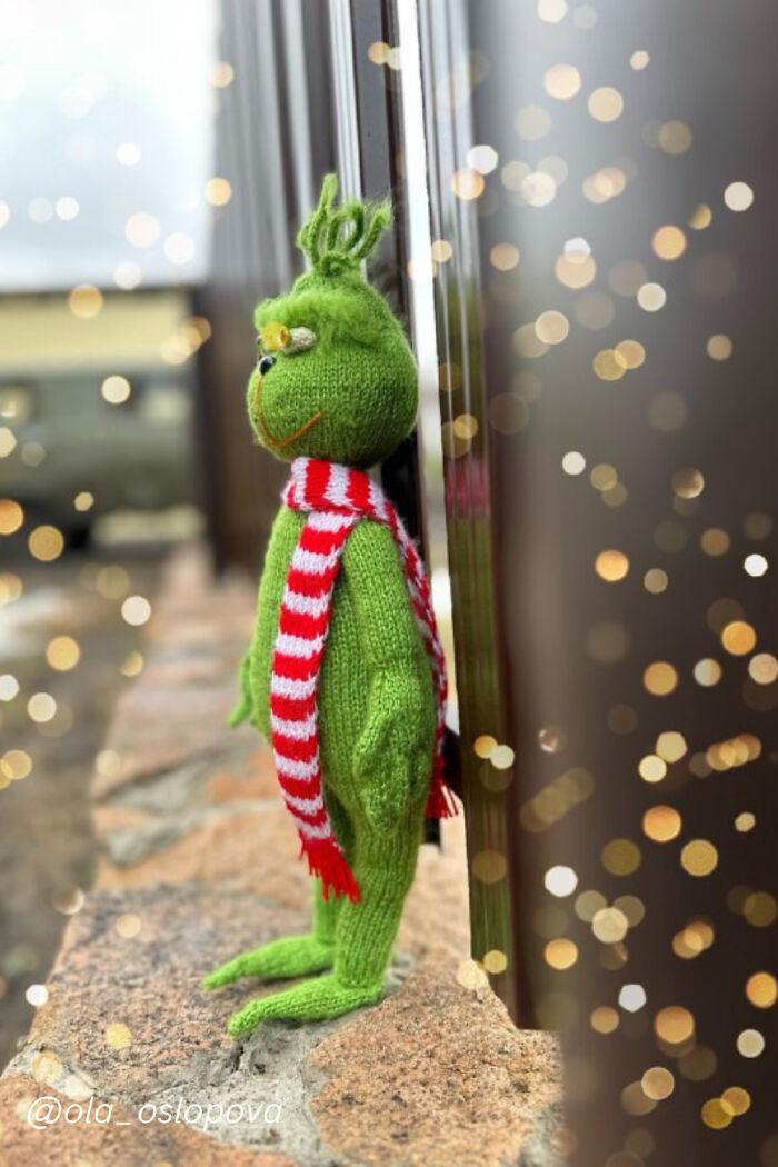 #19 Grinch Knitting Pattern By Ola Oslopova - Olaknittedbears