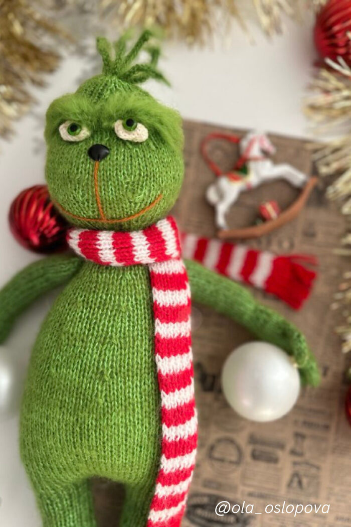 #20 Grinch Knitting Pattern By Ola Oslopova - Olaknittedbears