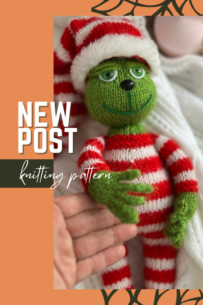 #23 Grinch Knitting Pattern By Ola Oslopova - Olaknittedbears