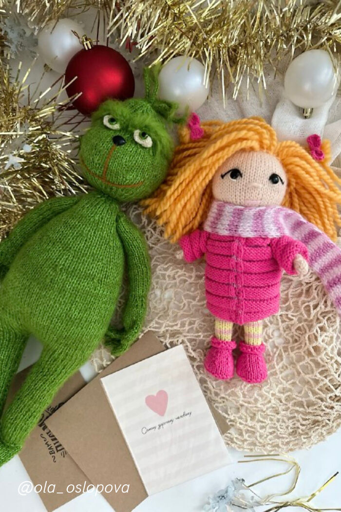 #27 Grinch Knitting Pattern By Ola Oslopova - Olaknittedbears