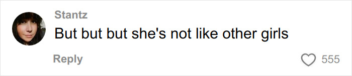 Screenshot of a social media comment reacting to an author’s controversial statement about women who read romantasy books.