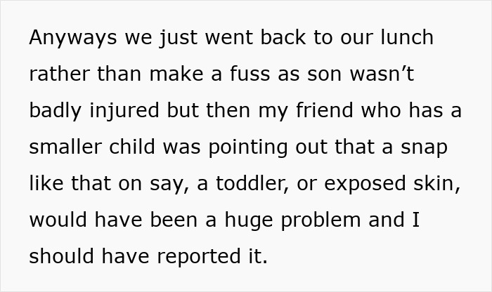 Alt text: Text about negligent dog owners and a mom regretting not reporting her kid’s bite injury. Alt text: Text about negligent dog owners and a mom regretting not reporting her kid’s bite injury.