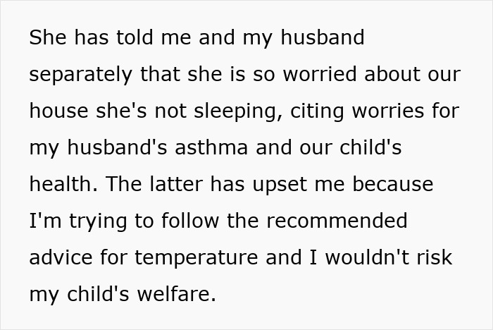 MIL Complains Couple's House Is Too Cold For Newborn, Stubborn DIL Gets Reality Check From Netizens MIL Complains Couple's House Is Too Cold For Newborn, Stubborn DIL Gets Reality Check From Netizens