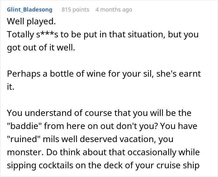 MIL announces joining couple on vacation but gets outplayed in a tense family travel situation with unexpected twists. MIL announces joining couple on vacation but gets outplayed in a tense family travel situation with unexpected twists.