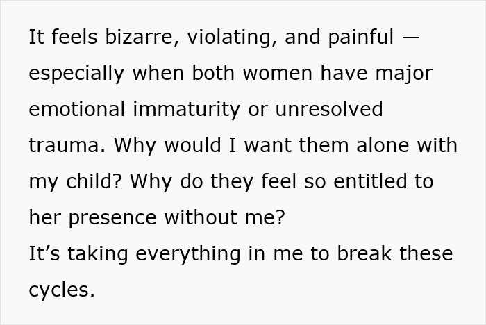 Mom Notices Both Grandmas Want Alone Time With Baby, Doesn't Feel Comfortable With It
