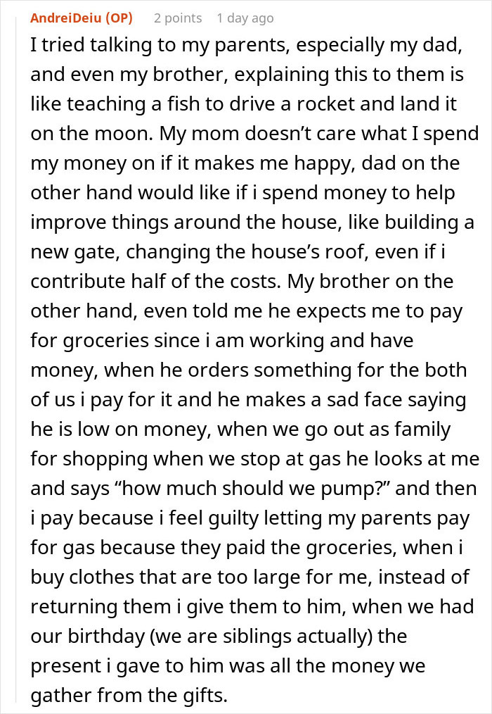 Man Realizes He’s Funding His Family’s Lifestyle After They Can’t Stop Hating On His GF Man Realizes He’s Funding His Family’s Lifestyle After They Can’t Stop Hating On His GF