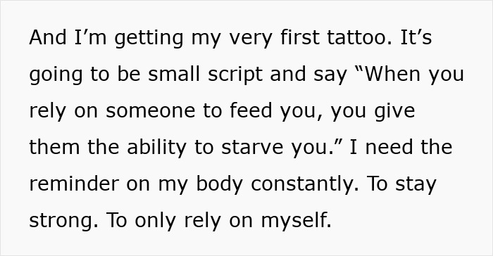 Text about man prioritizing work and pretending not to have a family, with wife aware and wanting to stay.