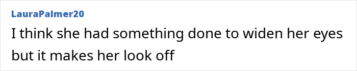 Comment discussing changes to Jennifer Lawrence's appearance amid diaper dress and plastic surgery speculation. Comment discussing changes to Jennifer Lawrence's appearance amid diaper dress and plastic surgery speculation.