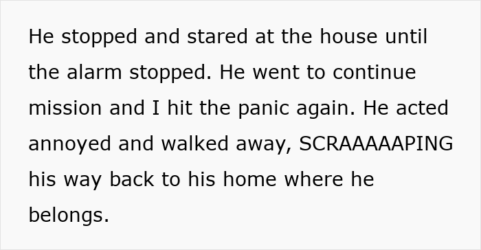 Woman uses car panic alarm to take revenge on neighbor who came over early to "help" couple at 6:30 AM.