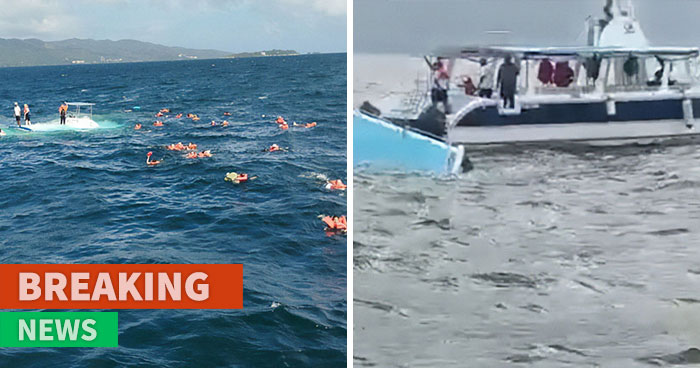 Over 50 Cruise Ship Passengers Left Floating In The Sea After Catamaran Sinks During Excursion