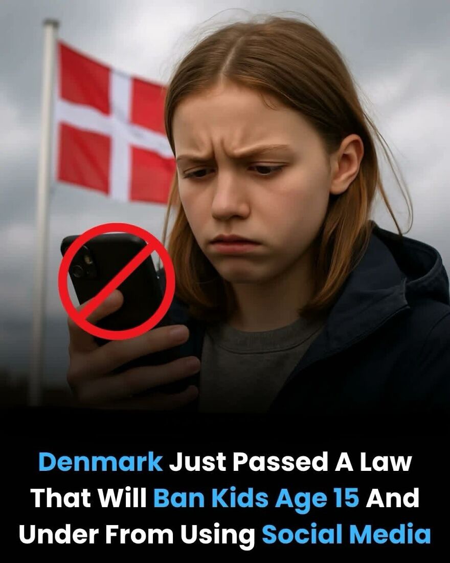 Teen focused on phone with social media ban symbol, illustrating new facts about rules for kids and social media use.