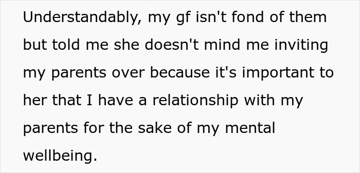 Text excerpt about mental wellbeing and family relationships, discussing entitled parents and autistic brother dynamics.