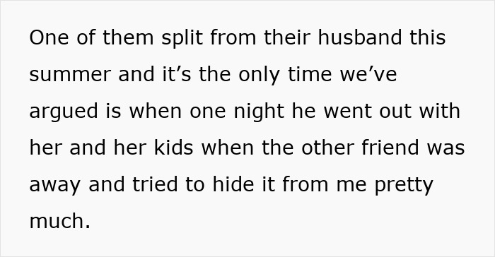 Text excerpt about girlfriend feeling uneasy after boyfriend plans to host newly single friend, causing tension in their relationship. Text excerpt about girlfriend feeling uneasy after boyfriend plans to host newly single friend, causing tension in their relationship.