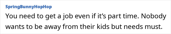 Comment on a forum discussing the challenges of being sick and having to ask husband for money. Comment on a forum discussing the challenges of being sick and having to ask husband for money.