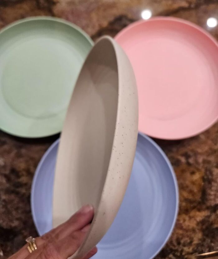 Your Nice Ceramic Plates Will Survive The Great Cabin Fever-Induced Meltdown Of The Season With A Set Of These Nearly Indestructible Wheat Straw Reusable Plastic Plates 