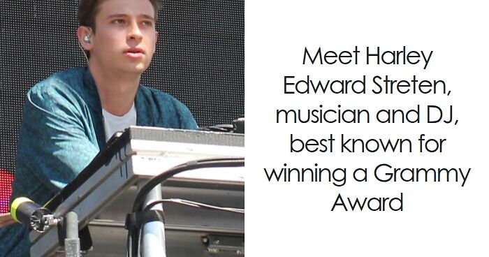 Flume performing live on stage, focused on music equipment, highlighting his bio and career achievements.