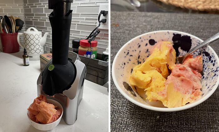 Image showing a new kitchen appliance making frozen fruit sorbet, highlighting innovative kitchen finds.