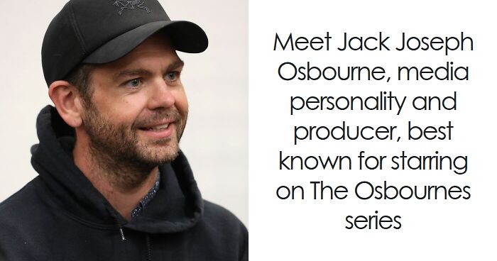 Jack Osbourne smiling and wearing a black cap and hoodie, known as a media personality and producer.