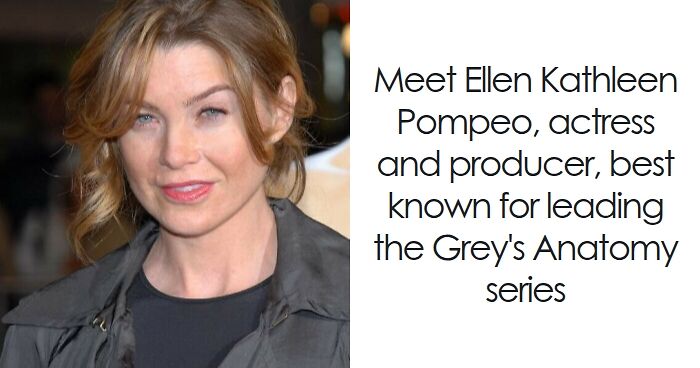 Ellen Pompeo smiling at an event, known actress and producer famous for her role in Grey's Anatomy.
