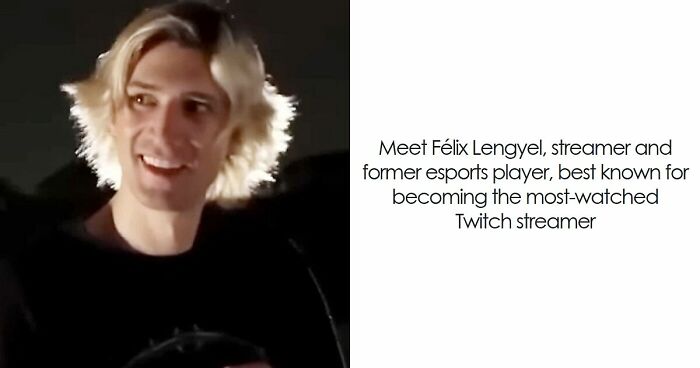 xQc smiling with blonde hair, known streamer and former esports player, highlighted in bio and career summary