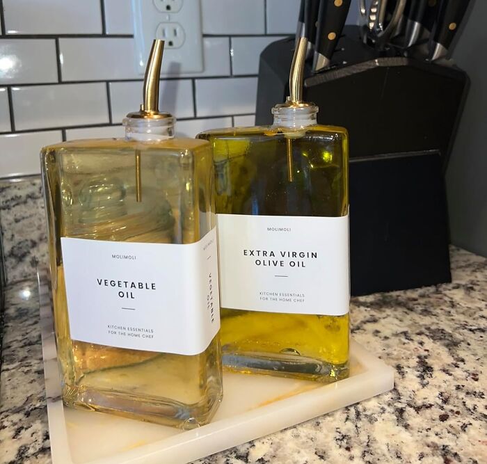 That Sad, Greasy Bottle You've Been Hiding In The Cabinet Can Finally Be Upgraded To Something That Looks Like It Belongs In A Fancy Italian Restaurant, A Sleek Oil Dispenser 
