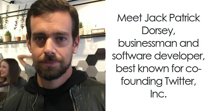 Jack Dorsey in a casual setting, known for co-founding Twitter and his contributions to software development.