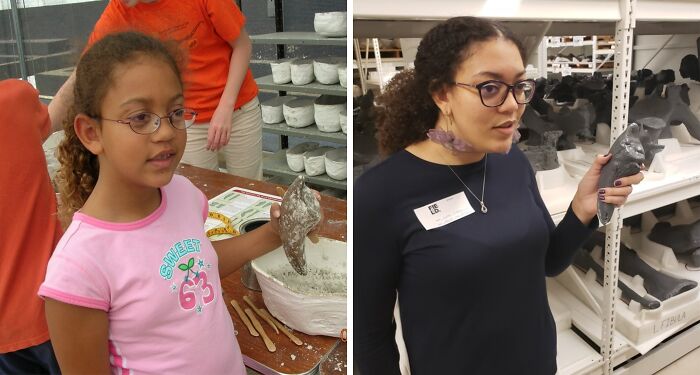 Young girl and woman turning their creative dreams into reality by shaping clay sculptures in an inspiring workshop setting.