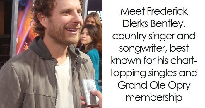 Dierks Bentley speaking at an event, highlighting his country music career and achievements in the industry.