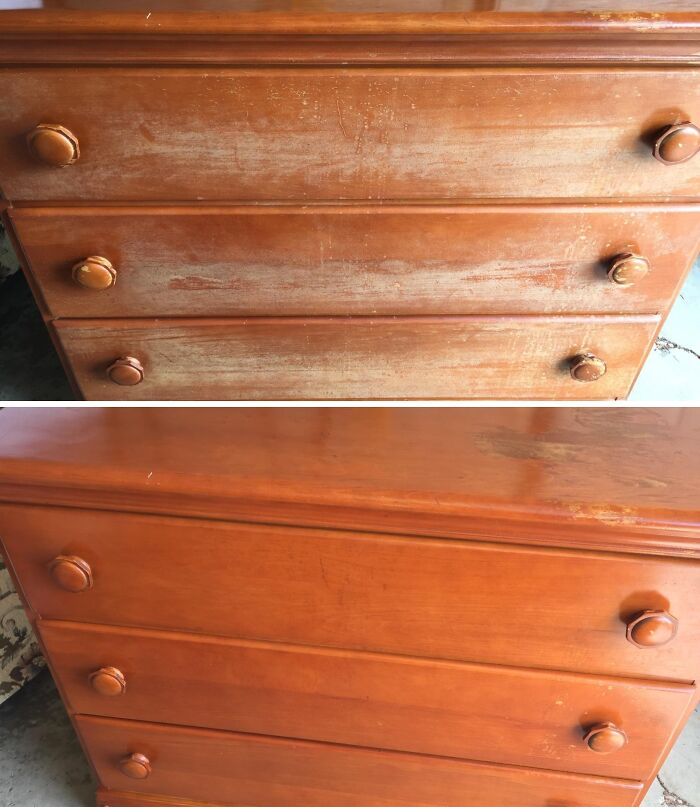  Howard Products Restor-A-Finish Will Give Your Wooden Furniture A Convenient Case Of Amnesia, Making It Forget Every Single Time You Forgot To Use A Coaster