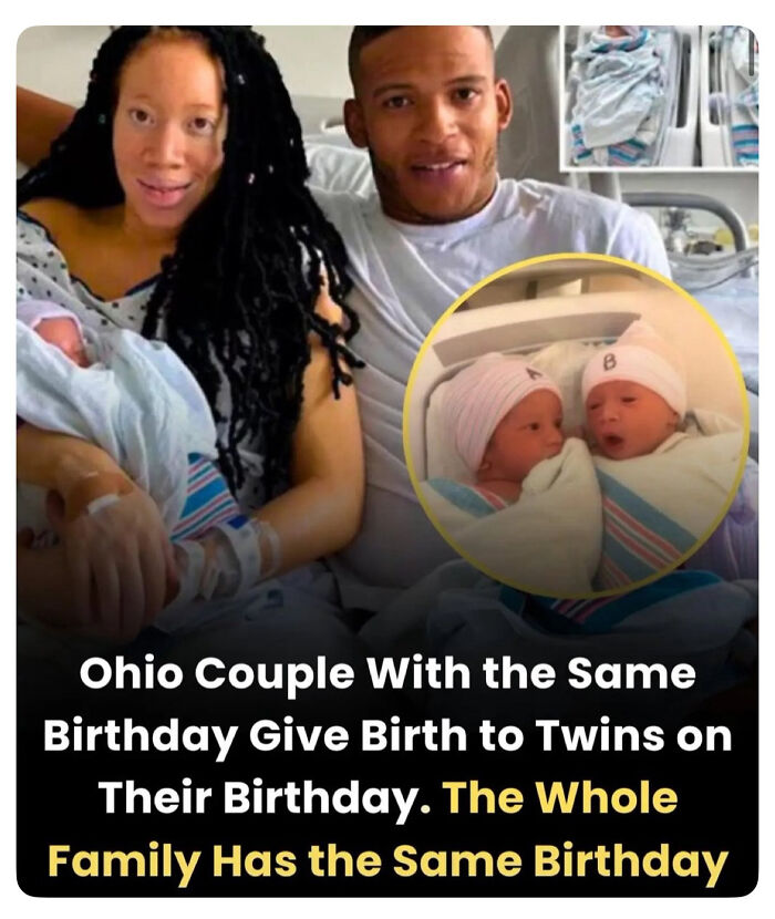 Couple sharing daily facts story about having twins on the same birthday, attracting 1.8M Instagram followers.
