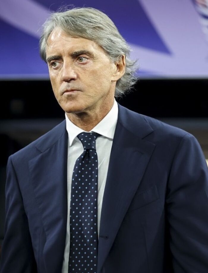 Italian Footballer and Manager Roberto Mancini, 61