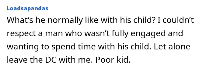 Comment expressing frustration about an ungrateful husband lacking support and engagement in parenting.