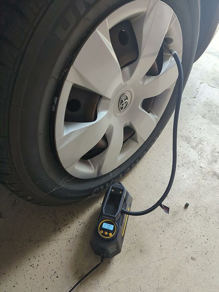 That Little "Low Tire Pressure" Light That Loves To Pop On During The First Cold Snap Will No Longer Hold You Hostage With A Portable Air Compressor For Tyres 