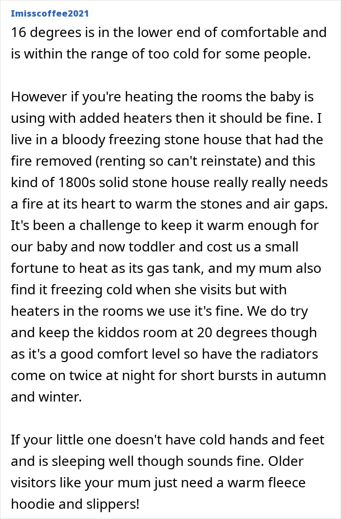 MIL Complains Couple's House Is Too Cold For Newborn, Stubborn DIL Gets Reality Check From Netizens MIL Complains Couple's House Is Too Cold For Newborn, Stubborn DIL Gets Reality Check From Netizens