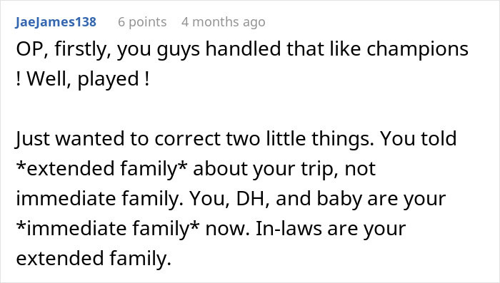 Commenter correcting family terms, discussing MIL joining couple on vacation and how she gets outplayed in the situation. Commenter correcting family terms, discussing MIL joining couple on vacation and how she gets outplayed in the situation.