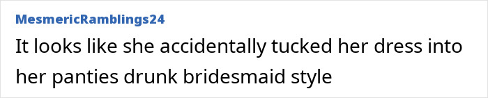 Comment text mocking Jennifer Lawrence's diaper dress, referencing her outfit and plastic surgery speculation online. Comment text mocking Jennifer Lawrence's diaper dress, referencing her outfit and plastic surgery speculation online.