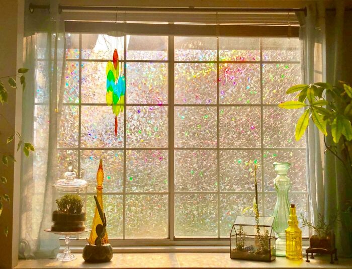  Rainbow Window Privacy Film Lets You Prevent Your Nosy Neighbors From Seeing Into Your House While Also Turning Your Living Room Into A Taylor Swift Music Video