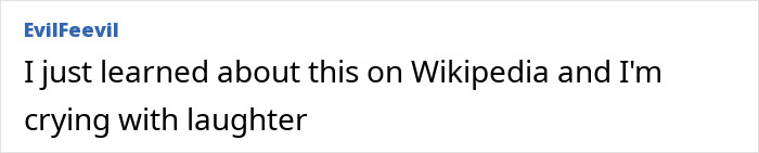 Screenshot of a comment by EvilFeevil expressing laughter after learning about Macaulay Culkin legally changing his name. Screenshot of a comment by EvilFeevil expressing laughter after learning about Macaulay Culkin legally changing his name.