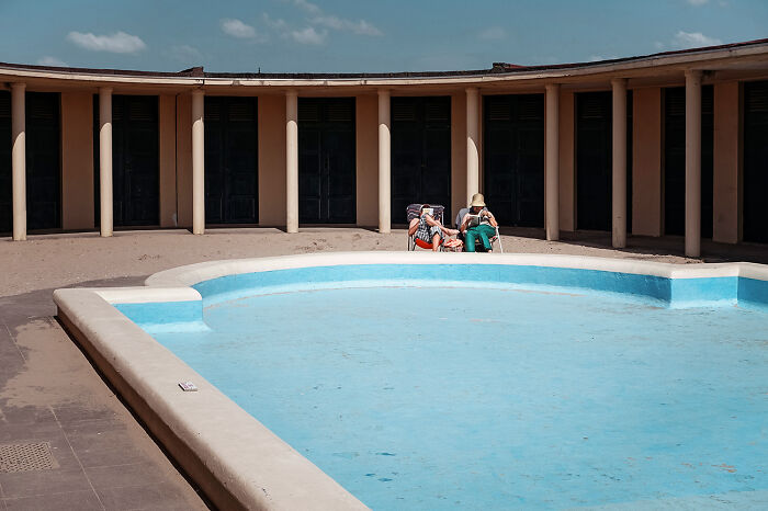By The Empty Pool From The Series 'Fragment 01' By Justin Roque