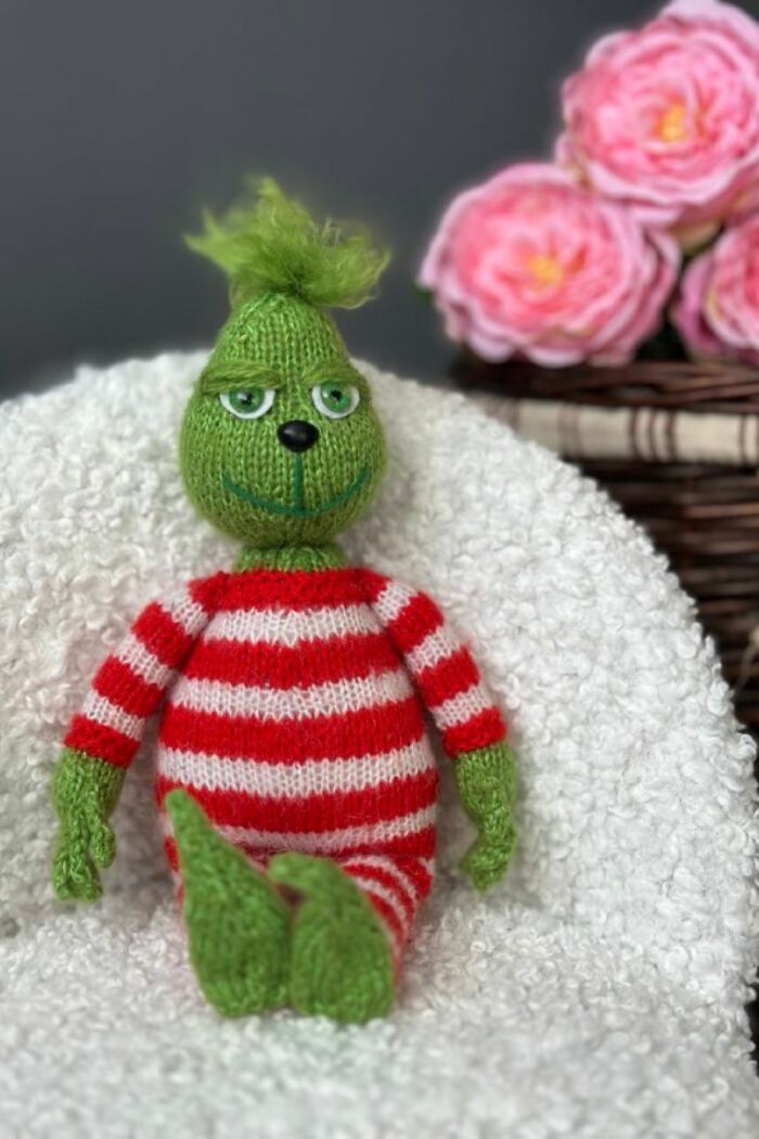 #7 Grinch Knitting Pattern By Ola Oslopova - Olaknittedbears