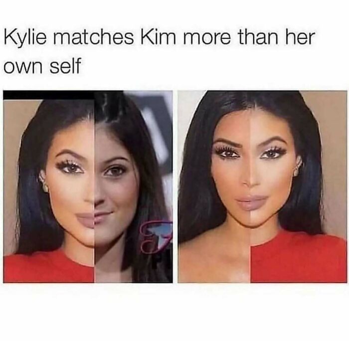 Split-face comparison showing makeup and fashion effects highlighting diva life and transformation trends.