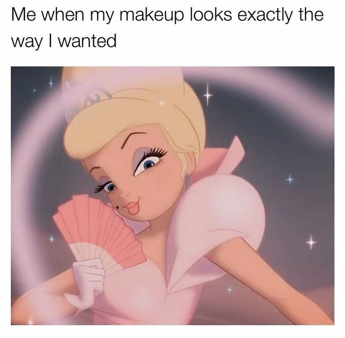 Blonde animated diva character feeling confident and glamorous with perfect makeup and fashion style.