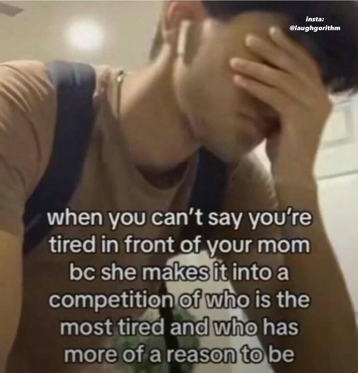 Young man covering his face in frustration, illustrating a relatable meme shared by Laughgorithm for a laugh and meme collection.