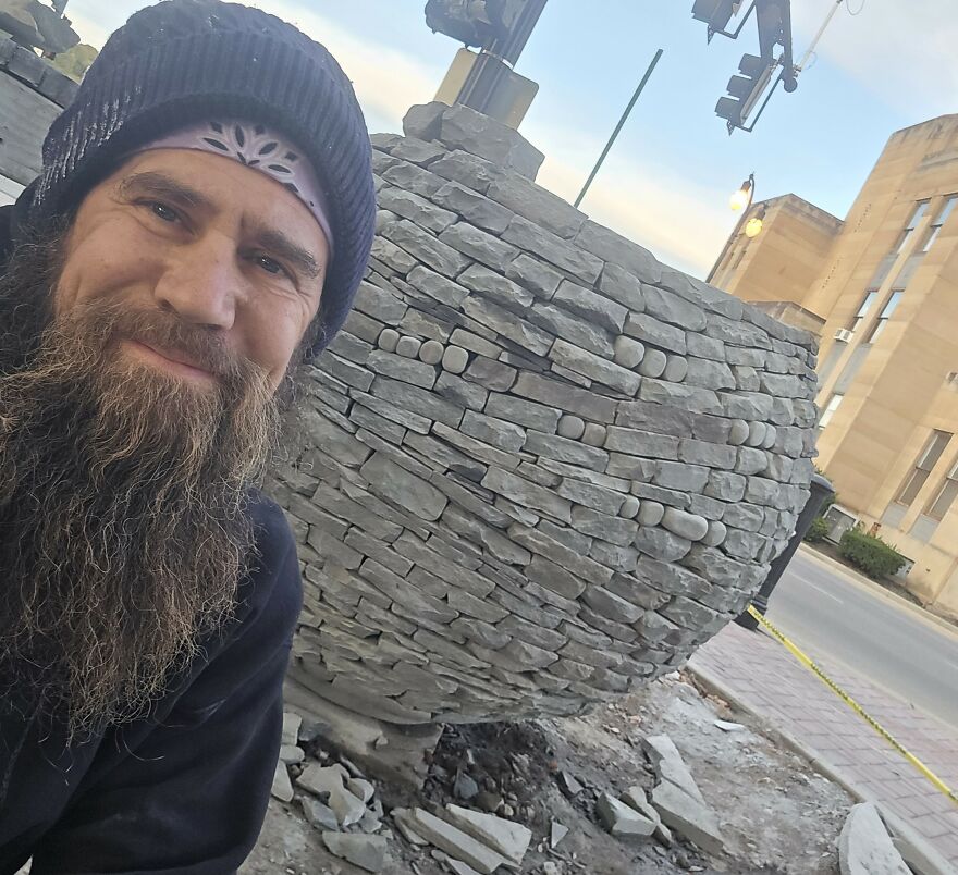 Lithadelic Water Drop Sculpture