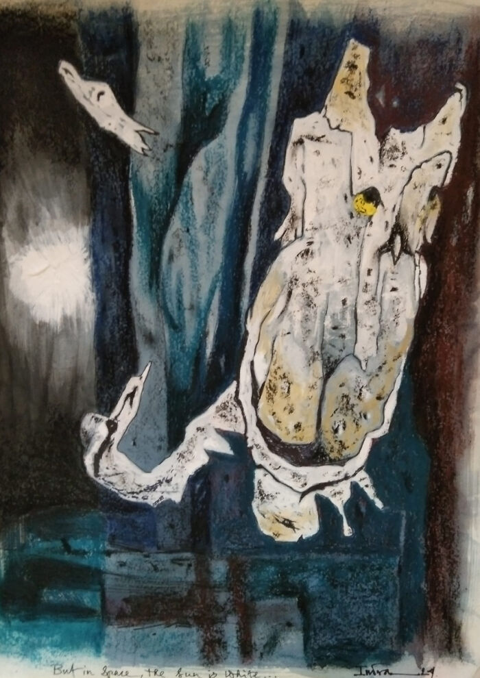 But In Space The Sun Is White